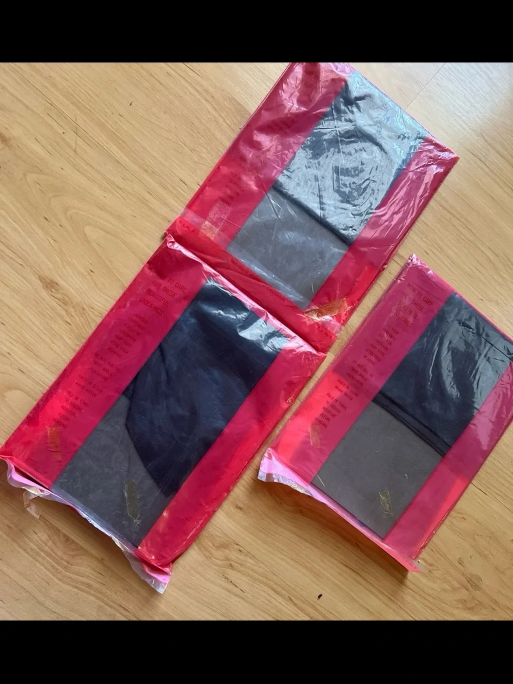 Vintage Women's Nylon Stockings 3 Count- Off Black - New Old Stock